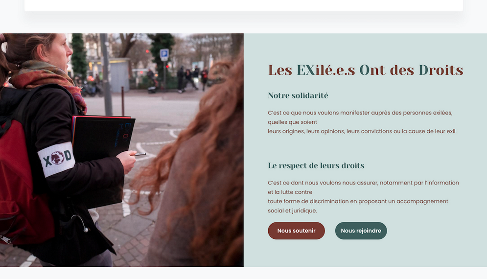 Le site de l'association Exod
