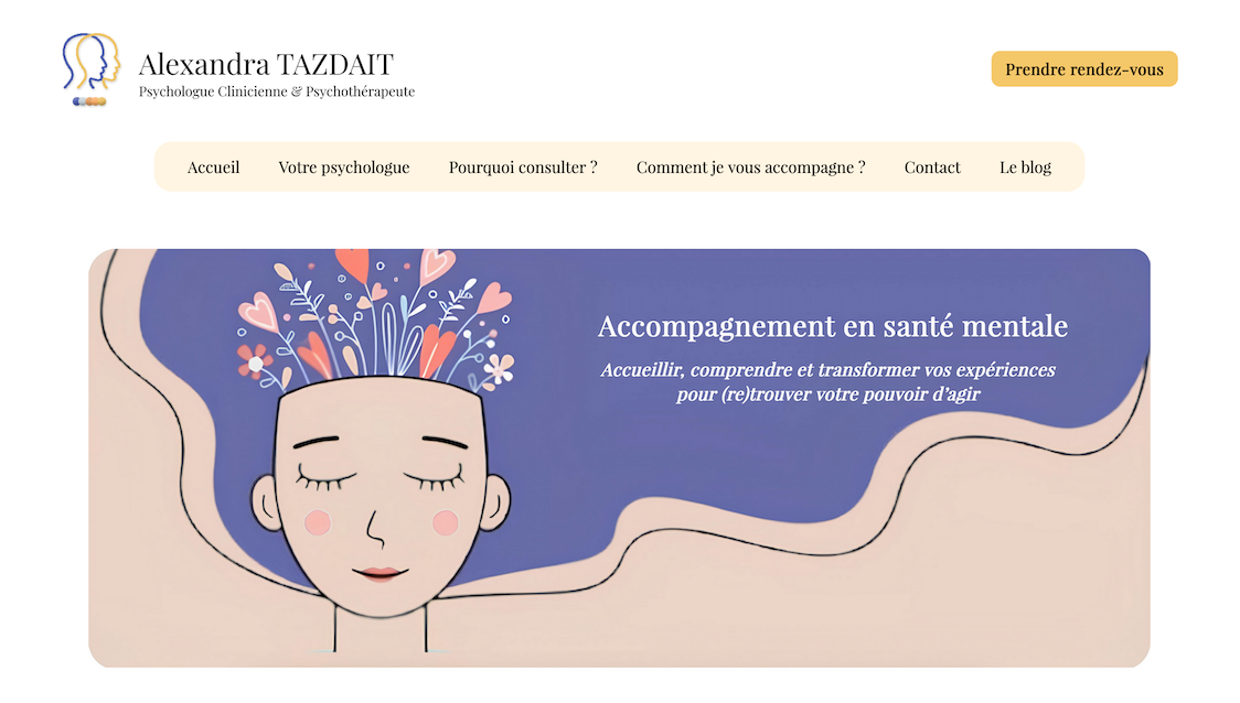 Le site de la psychologue Alexandra Tazdaït